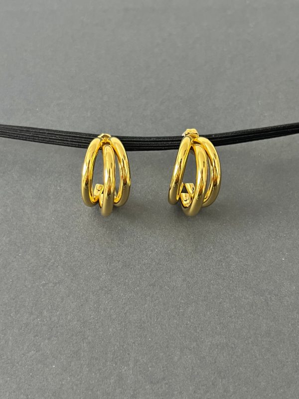 Argolas Triplas Douradas